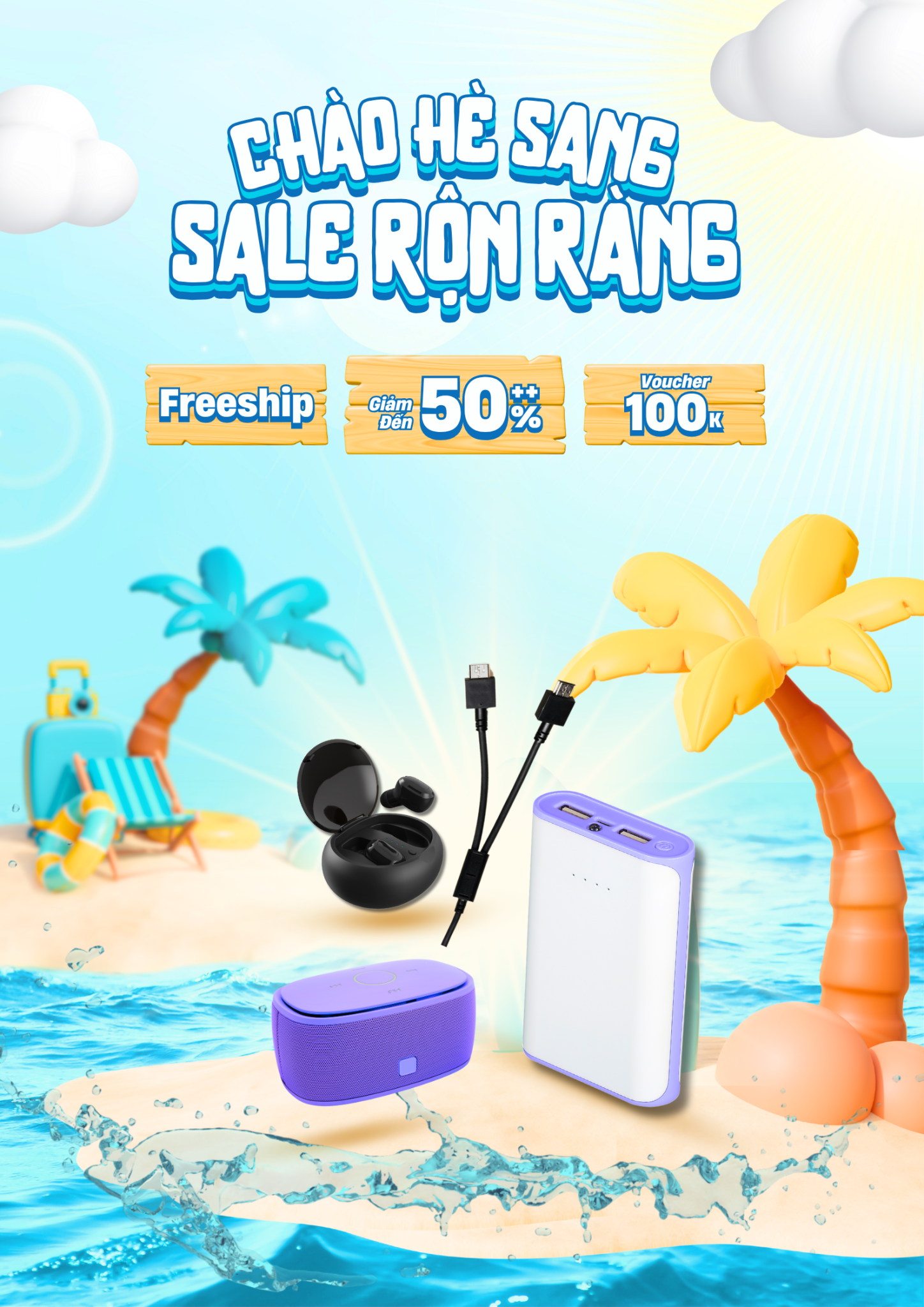 Day Mau Sac Vui Nhon Hinh Anh Sale Deal Uu Dai San Pham Mua He Poster
