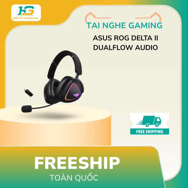 Tai Nghe Gaming không dây ASUS ROG Delta II DualFlow Audio - Hình ảnh 5