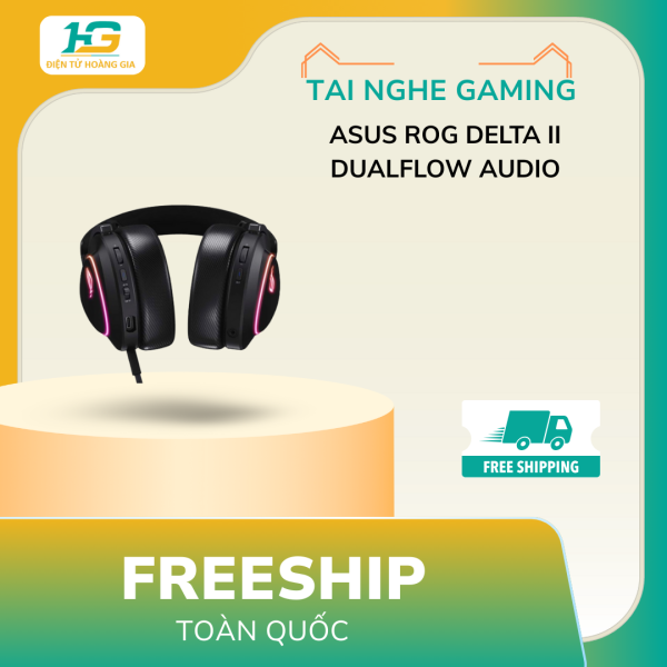 Tai Nghe Gaming không dây ASUS ROG Delta II DualFlow Audio - Hình ảnh 4