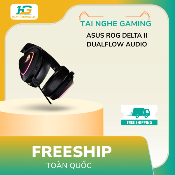 Tai Nghe Gaming không dây ASUS ROG Delta II DualFlow Audio - Hình ảnh 3
