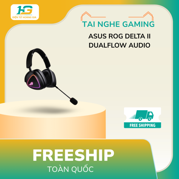 Tai Nghe Gaming không dây ASUS ROG Delta II DualFlow Audio