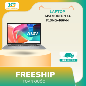 Laptop MSI Modern 14 F13MG-466VN (Core™ i5-1334U | 16GB | 512GB | Intel® Iris® Xe | 14inch FHD | Win 11 | Bạc)