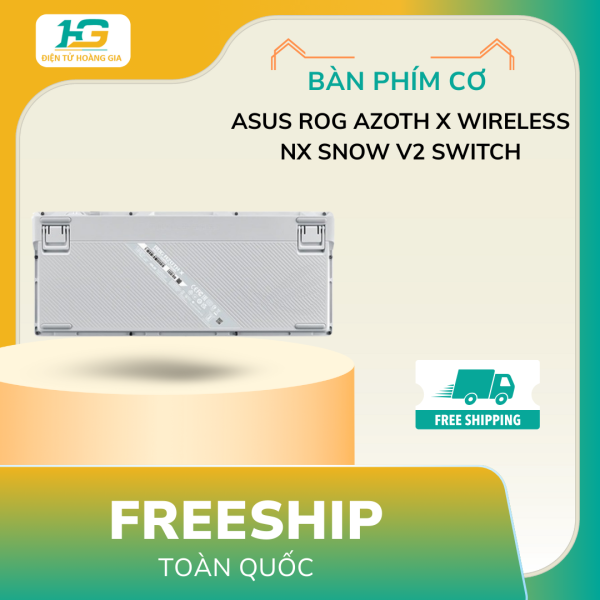 Bàn phím cơ Asus ROG Azoth X Wireless NX Snow V2 switch - Hình ảnh 3