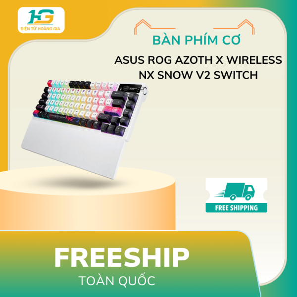 Bàn phím cơ Asus ROG Azoth X Wireless NX Snow V2 switch - Hình ảnh 4