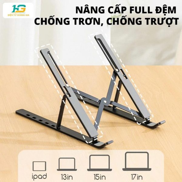Phụ kiện nâng đỡ chống trơn trượt cho laptop